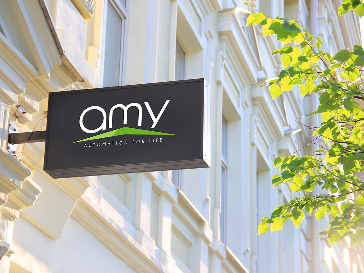 Thiết kế logo công ty nhà thông minh AMY tại Quảng Ninh