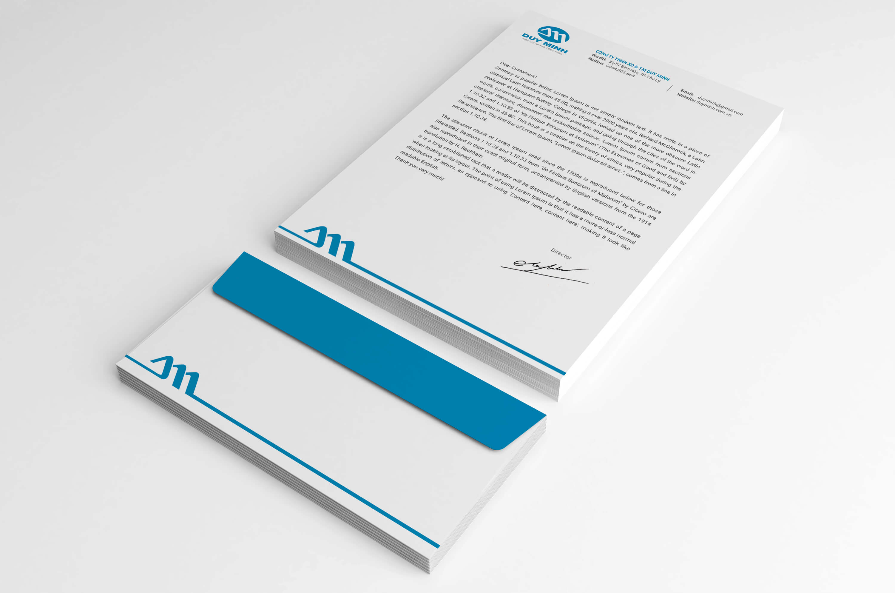 Thiết kế logo, bộ nhận diện thương hiệu, profile công ty Duy Minh tại Nam Định