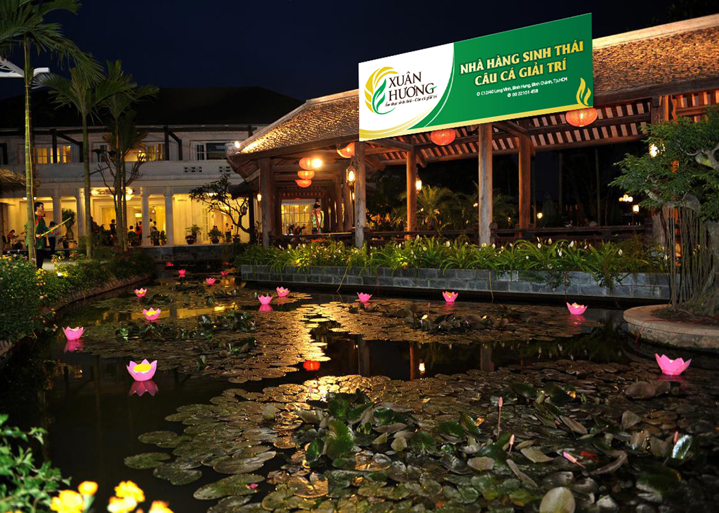 Thiết kế logo và hệ thống nhận diện nhà hàng sinh thái Xuân Hương tại TP HCM