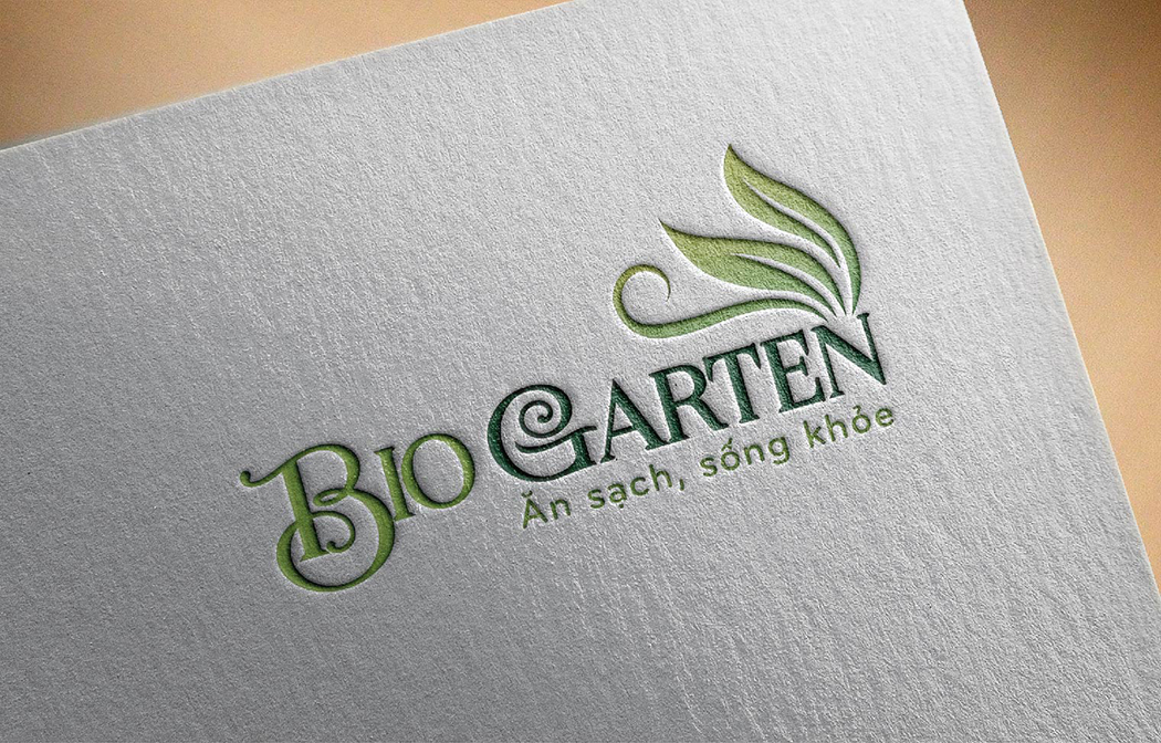 Thiết kế logo và bộ nhận diện thương thực phẩm hữu cơ BioGarten tại TP HCM