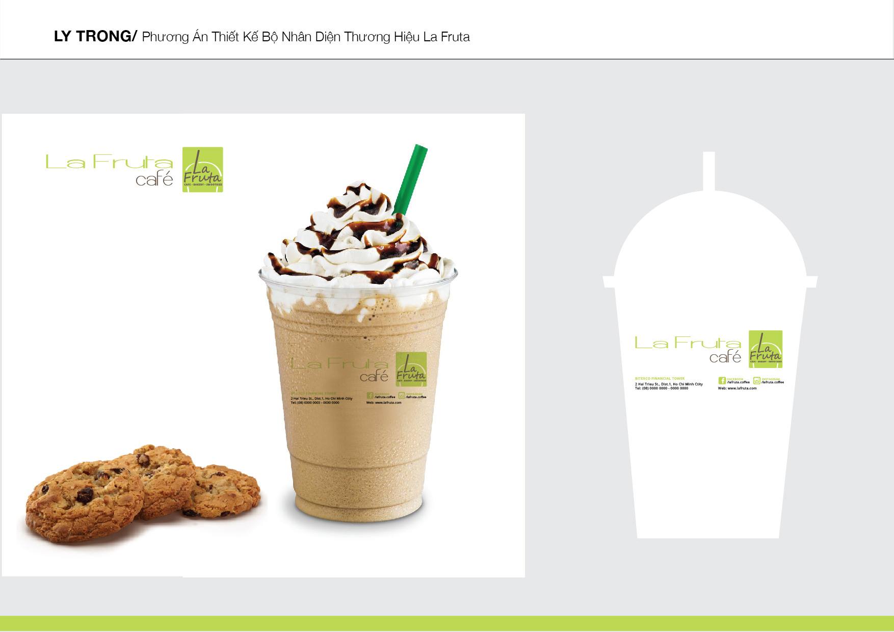 Dự án thiết kế nhận diện thương hiệu chuỗi cửa hàng café – nước trái cây tại TP HCM
