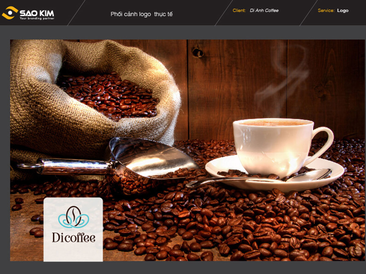 Thiết kế logo Di coffee tại TP HCM