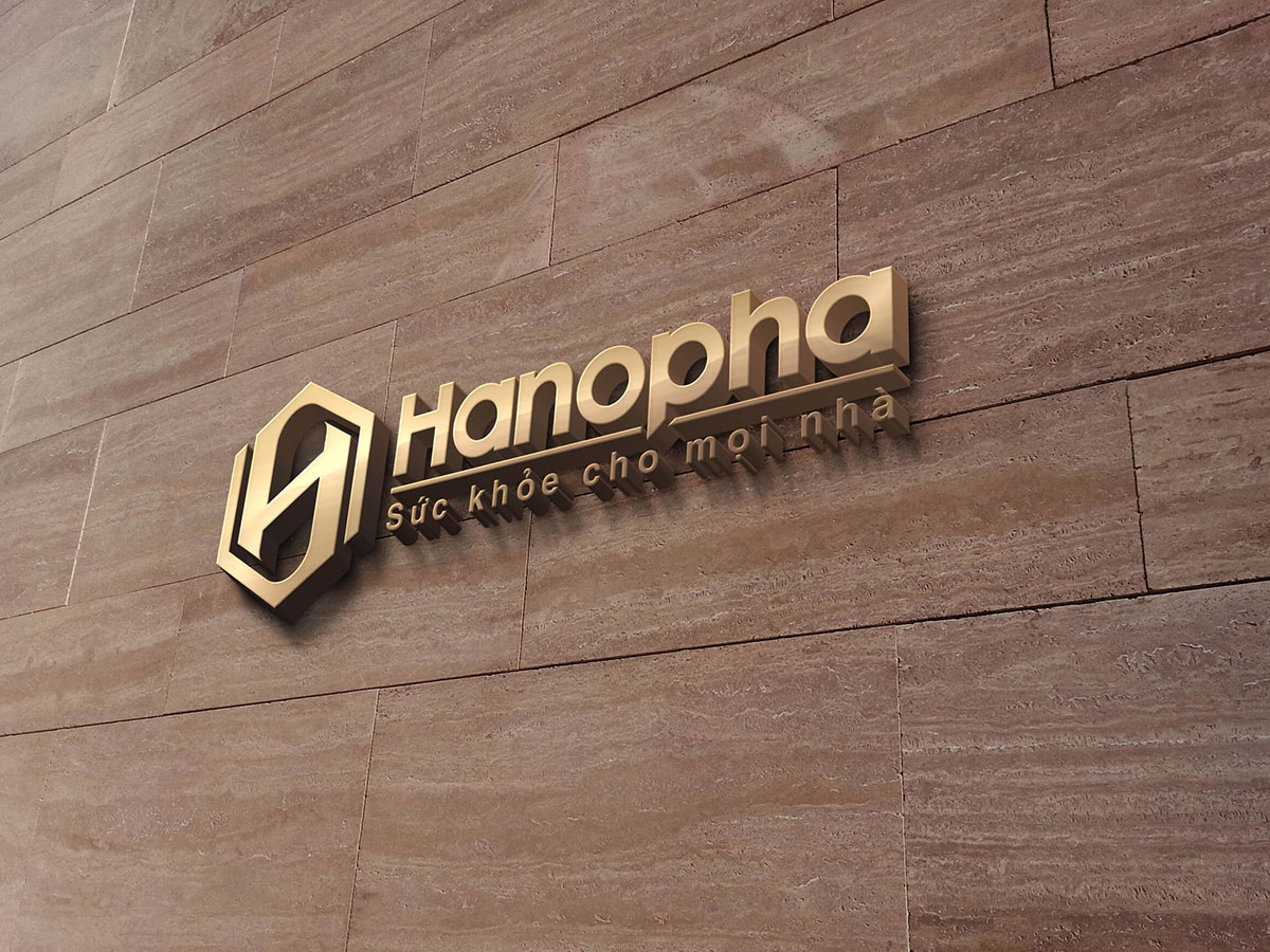 Thiết kế logo thương hiệu dược phẩm Hanopha tại Hà Nội