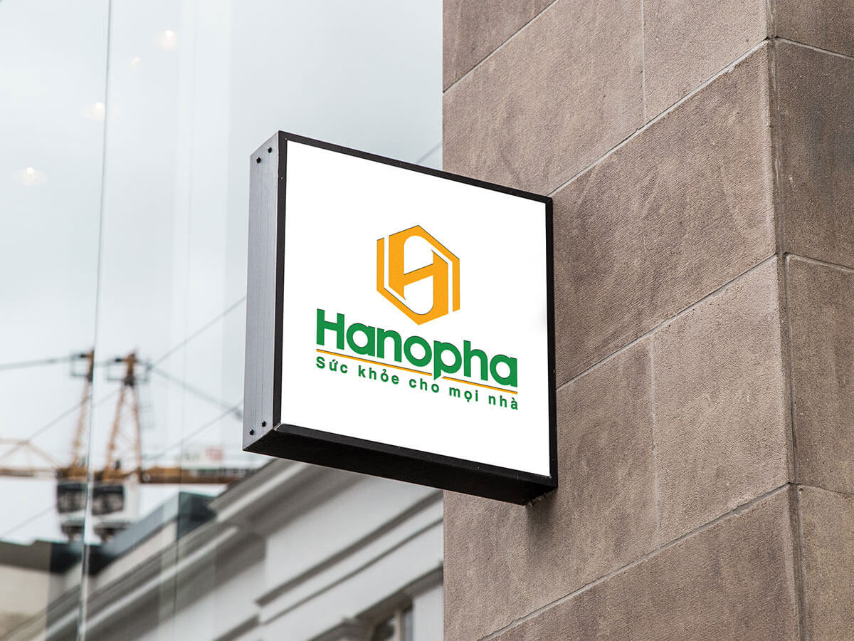 Thiết kế logo thương hiệu dược phẩm Hanopha tại Hà Nội