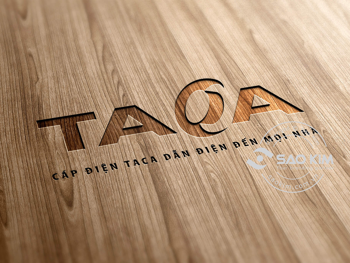 Thiết kế logo dây cáp điện Taca tại Long An