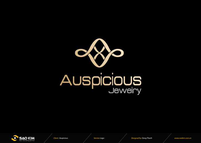 Thiết kế logo nhận diện thương hiệu trang sức Auspicious Jewelry tại Bình Thuận
