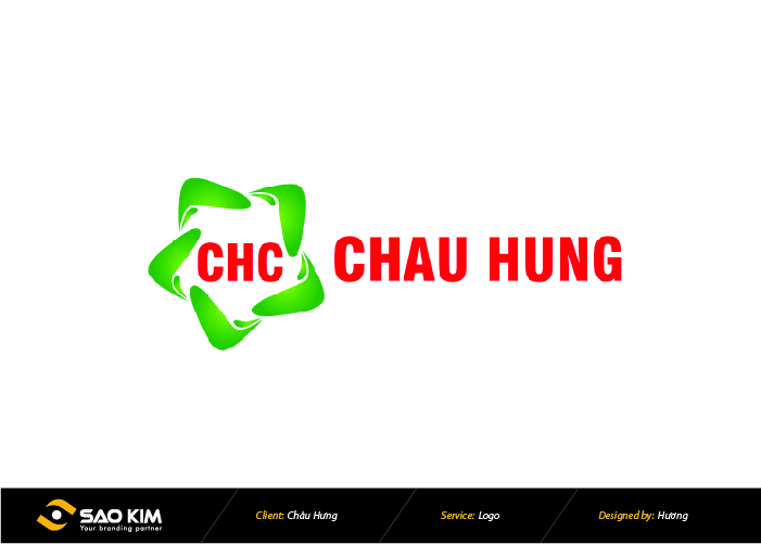 Thiết kế logo Công ty CP Thương mại Châu Hưng tại Hà Nội