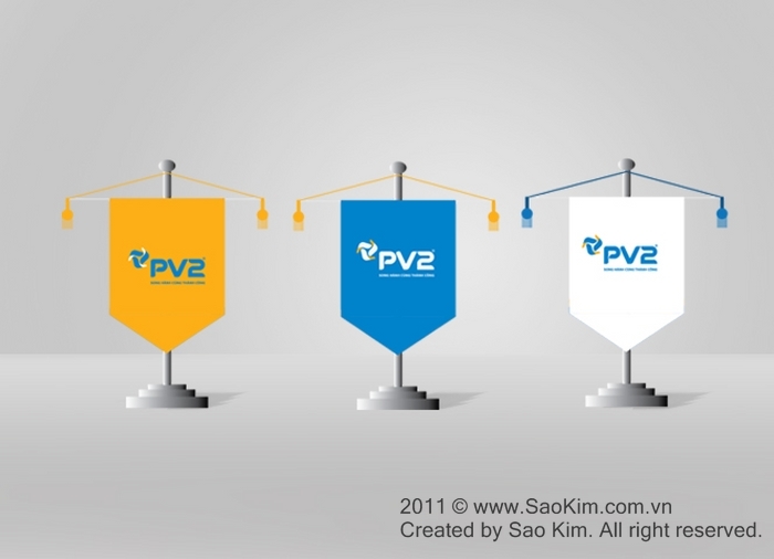 Thiết kế nhận diện thương hiệu cho Công ty Đầu tư PV2 tại Hà Nội