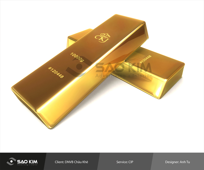 Thiết kế nhận diện thương hiệu cho vàng bạc CKJ tại Hải Dương
