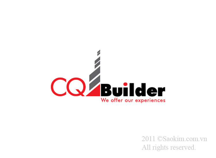 Thiết kế logo cho công ty xây dựng CQ Builder tại TP HCM