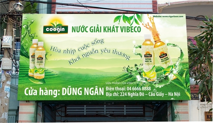 Thiết kế thương hiệu cho trà xanh đóng chai tại Phú Thọ
