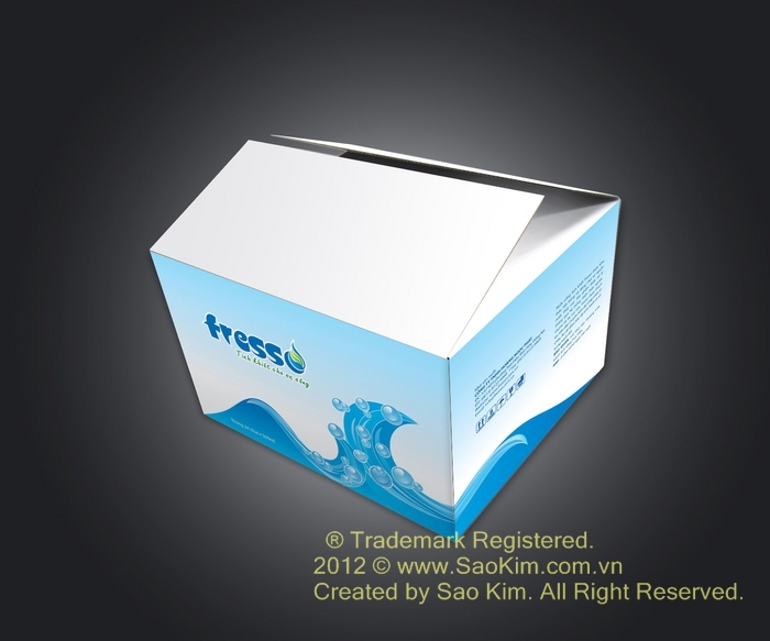 Thiết kế thương hiệu nước tinh khiết Fresso tại TP HCM