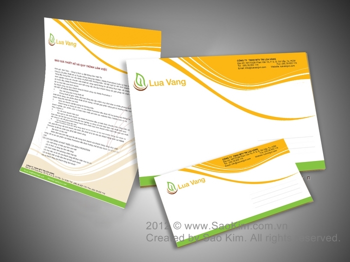 Thiết kế logo và hệ thống nhận diện cho Công ty Lúa Vàng tại TP HCM