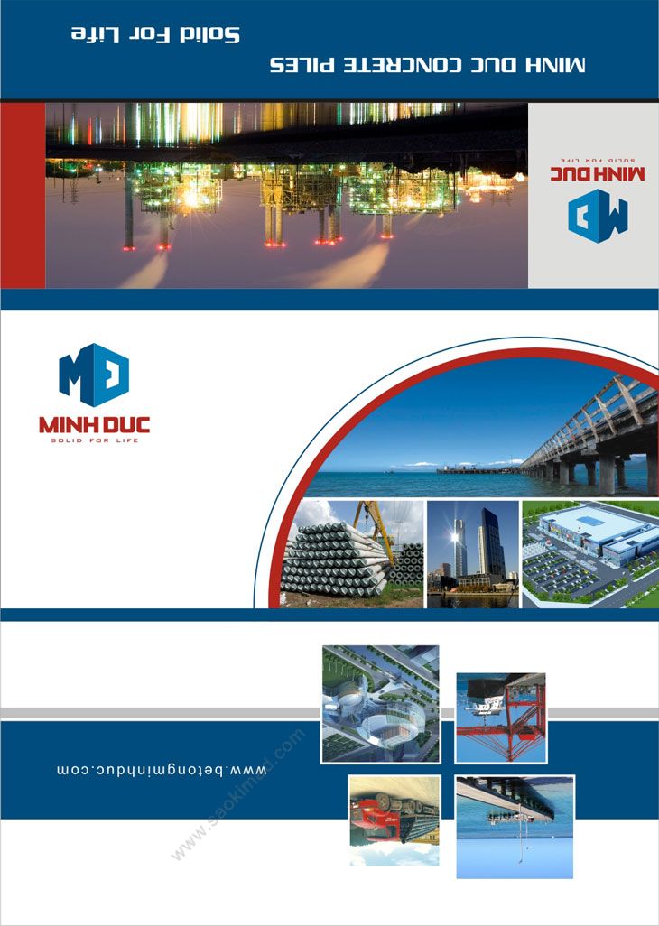 Thiết kế brochure giới thiệu Công ty bê tông xây dựng Minh Đức tại Hải Phòng
