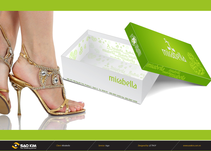 Thiết kế thương hiệu giầy dép MIRABELLA tại Bình Dương, TP HCM