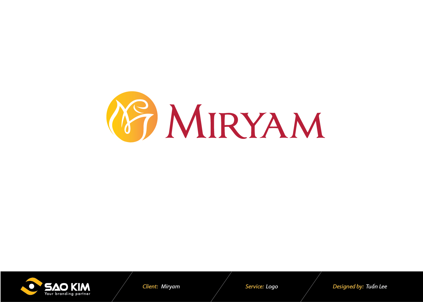 Thiết kế logo mỹ phẩm Miryam tại Hà Nội