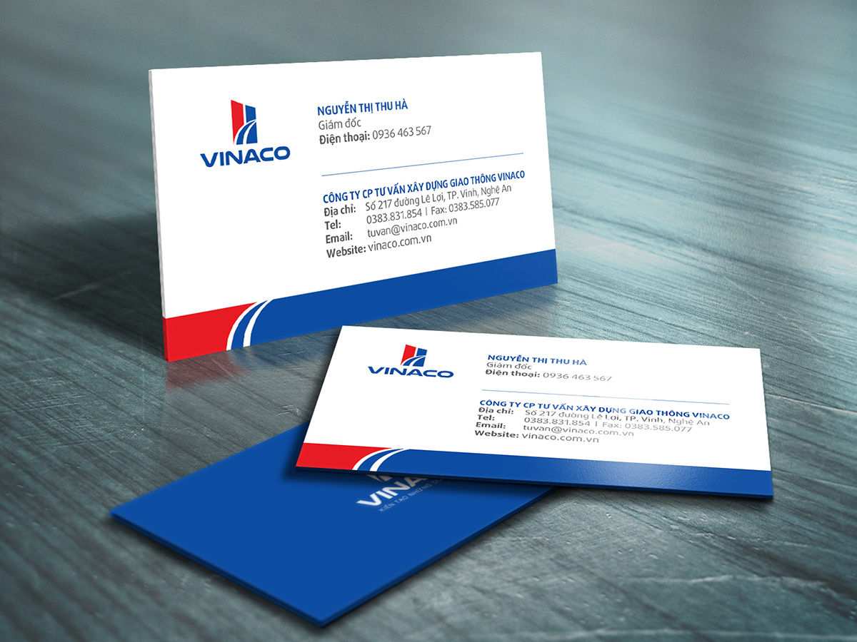 Thiết kế profile, bộ nhận diện công ty Vinaco tại Nghệ An