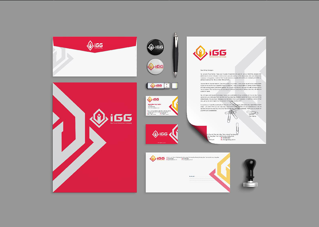 Thiết kế logo và nhận diện thương hiệu công ty bất động sản IGG tại Quảng Ninh