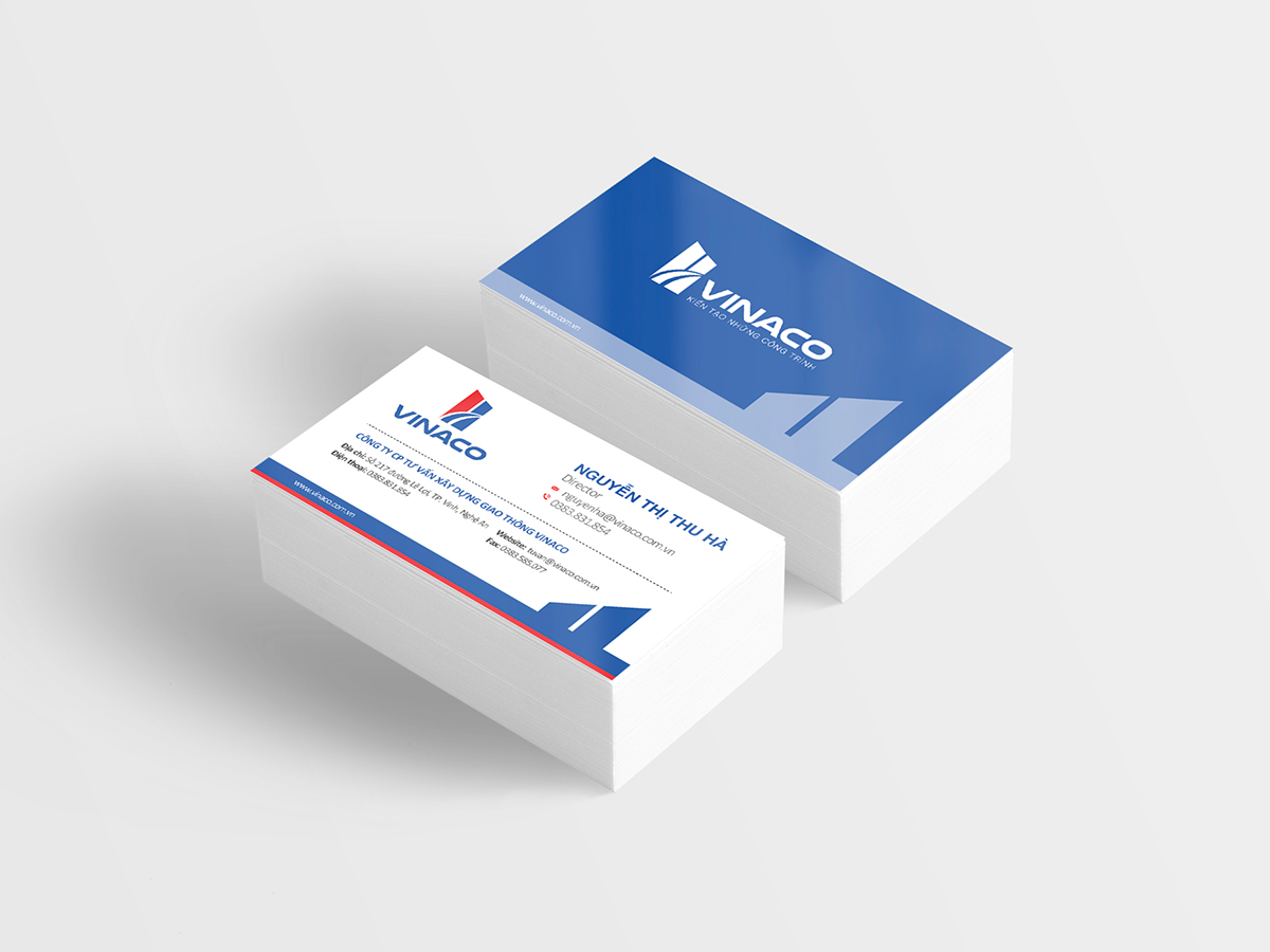 Thiết kế profile, bộ nhận diện công ty Vinaco tại Nghệ An