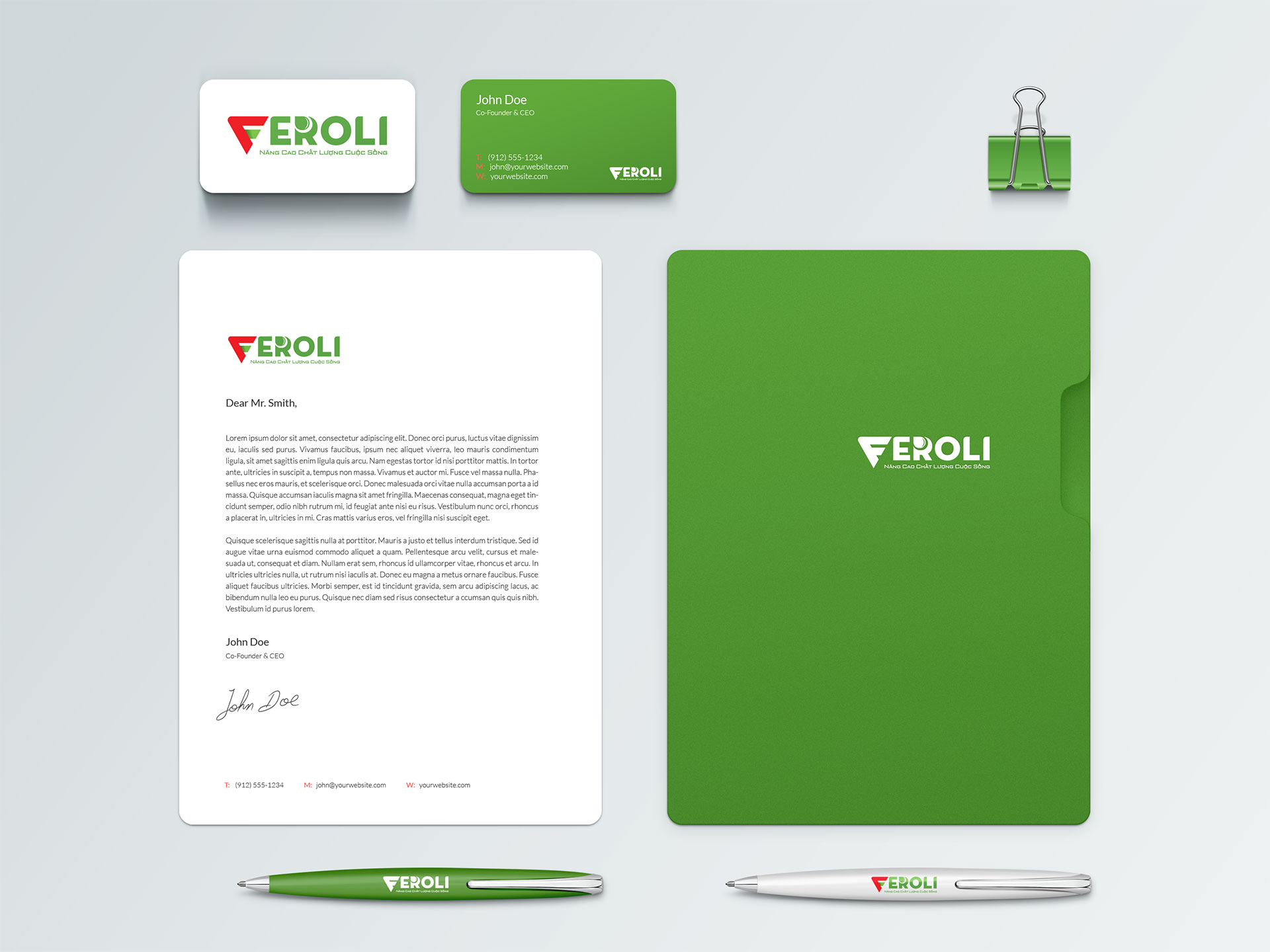 Thiết kế logo máy lọc nước Feroli tại Hà Nội