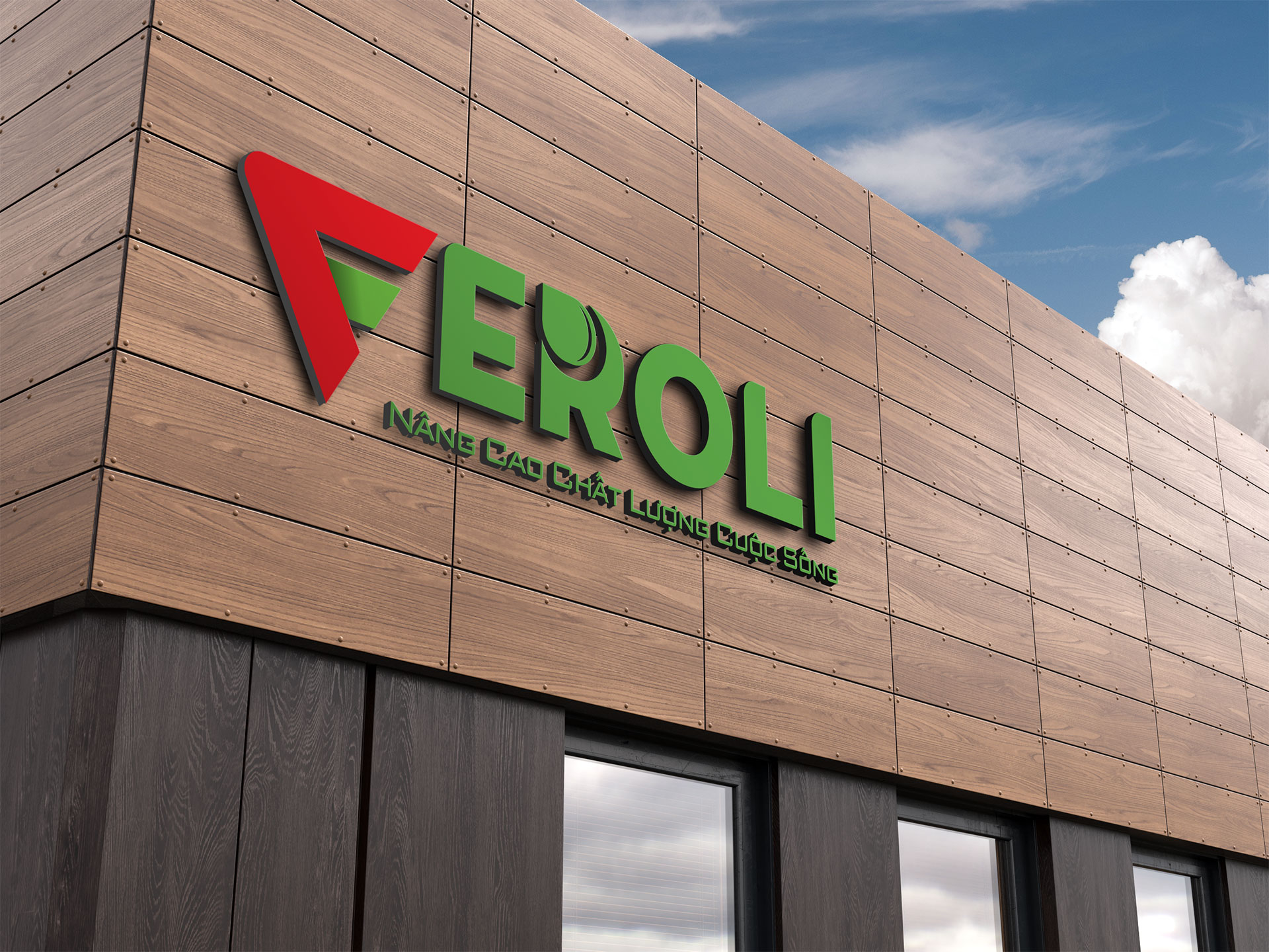 Thiết kế logo máy lọc nước Feroli tại Hà Nội