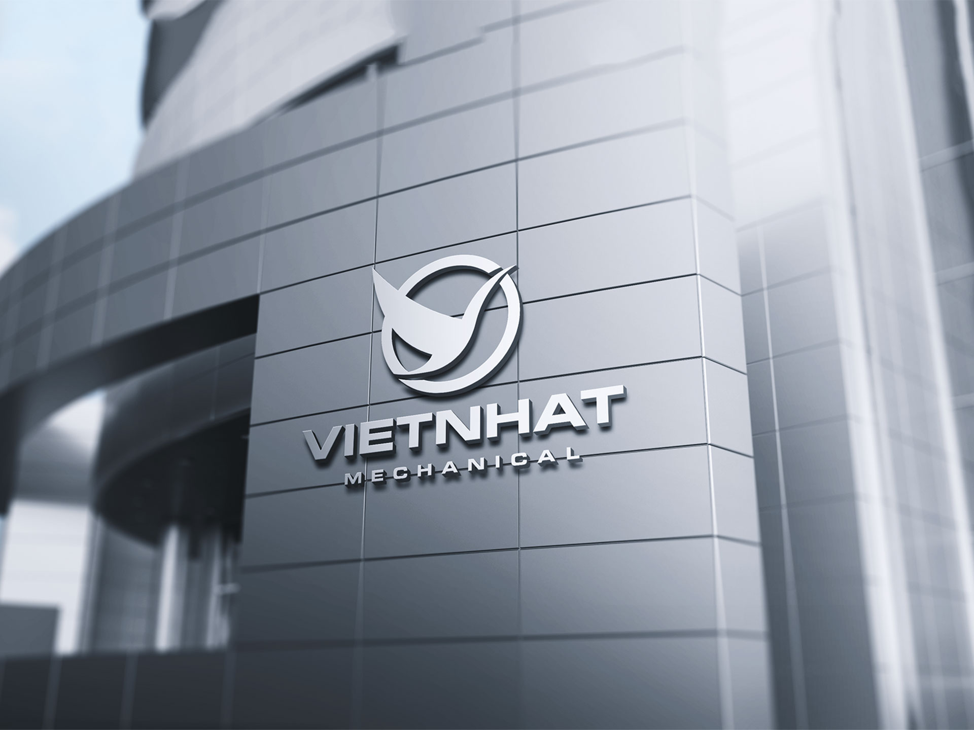 Thiết kế logo thương hiệu Công ty Cơ khí Xây dựng Việt Nhật tại Hà Nội