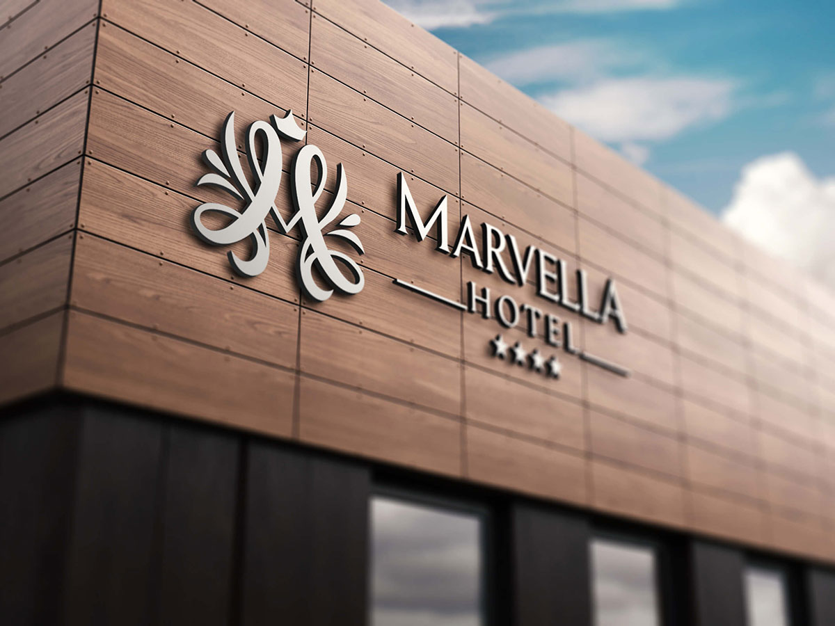 Thiết kế logo khách sạn 4 sao  Marvella tại Hà Nội