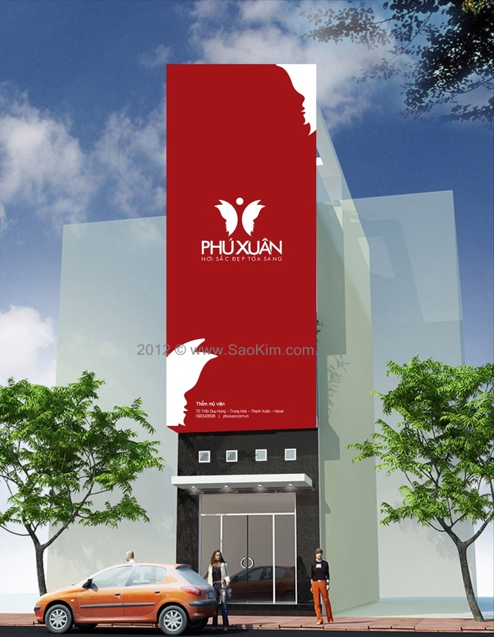 Thiết kế thương hiệu Thẩm mỹ viện Phú Xuân tại Hà Nội