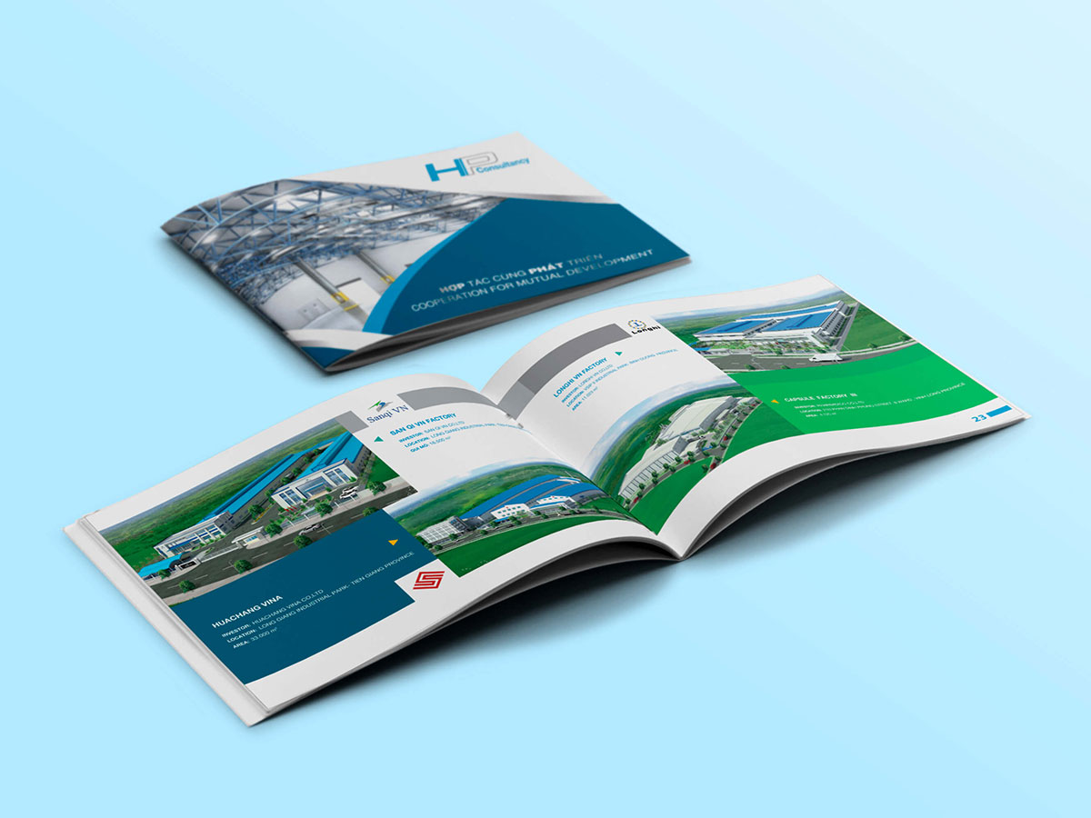 Thiết kế profile công ty tư vấn thiết kế, xây dựng Hợp Phát tại TP HCM