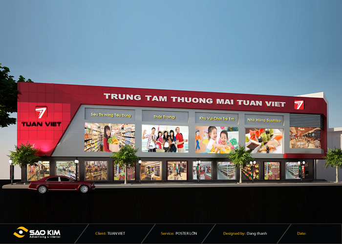 Thiết kế hệ thống nhận diện thương hiệu của Trung tâm thương mại Tuấn Việt tại Thừa Thiên Huế