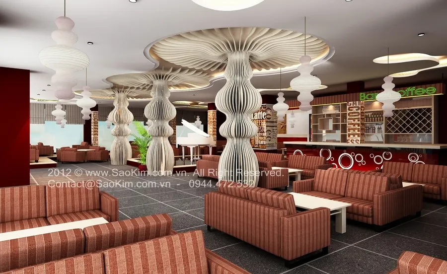 Ý tưởng thiết kế quán cafe Paradise