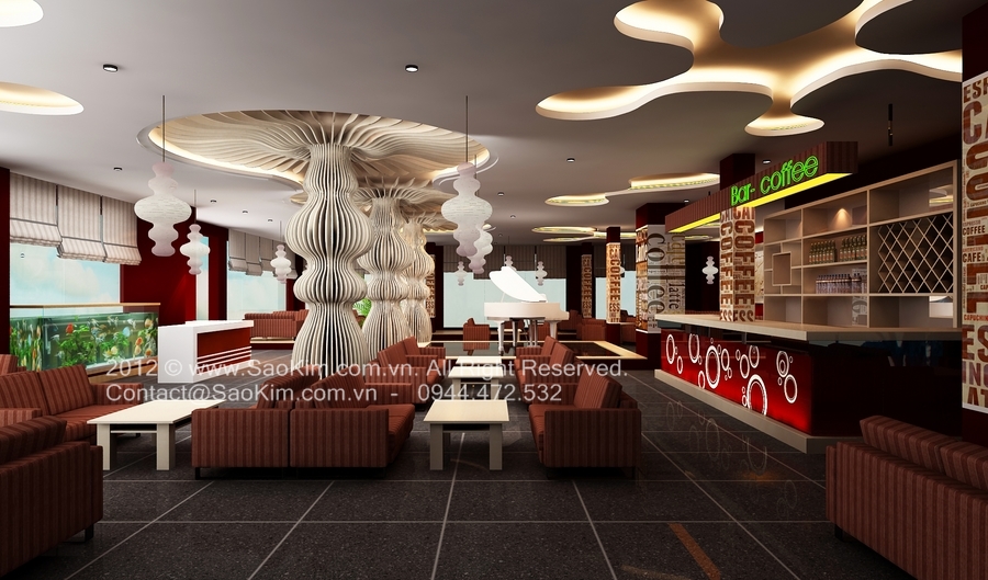Ý tưởng thiết kế quán cafe Paradise