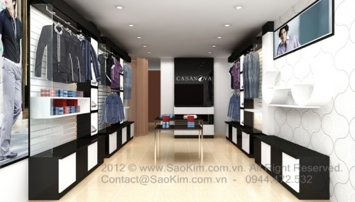Thiết kế showroom thời trang Casanova