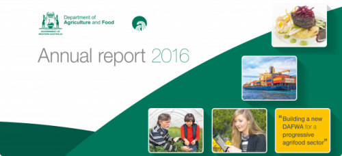 DAFWA Annual report 2016 - cover