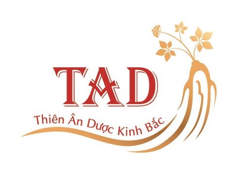 Logo TAD sử dụng biểu tượng củ nhân sâm tượng trưng cho lĩnh vực kinh doanh của công ty