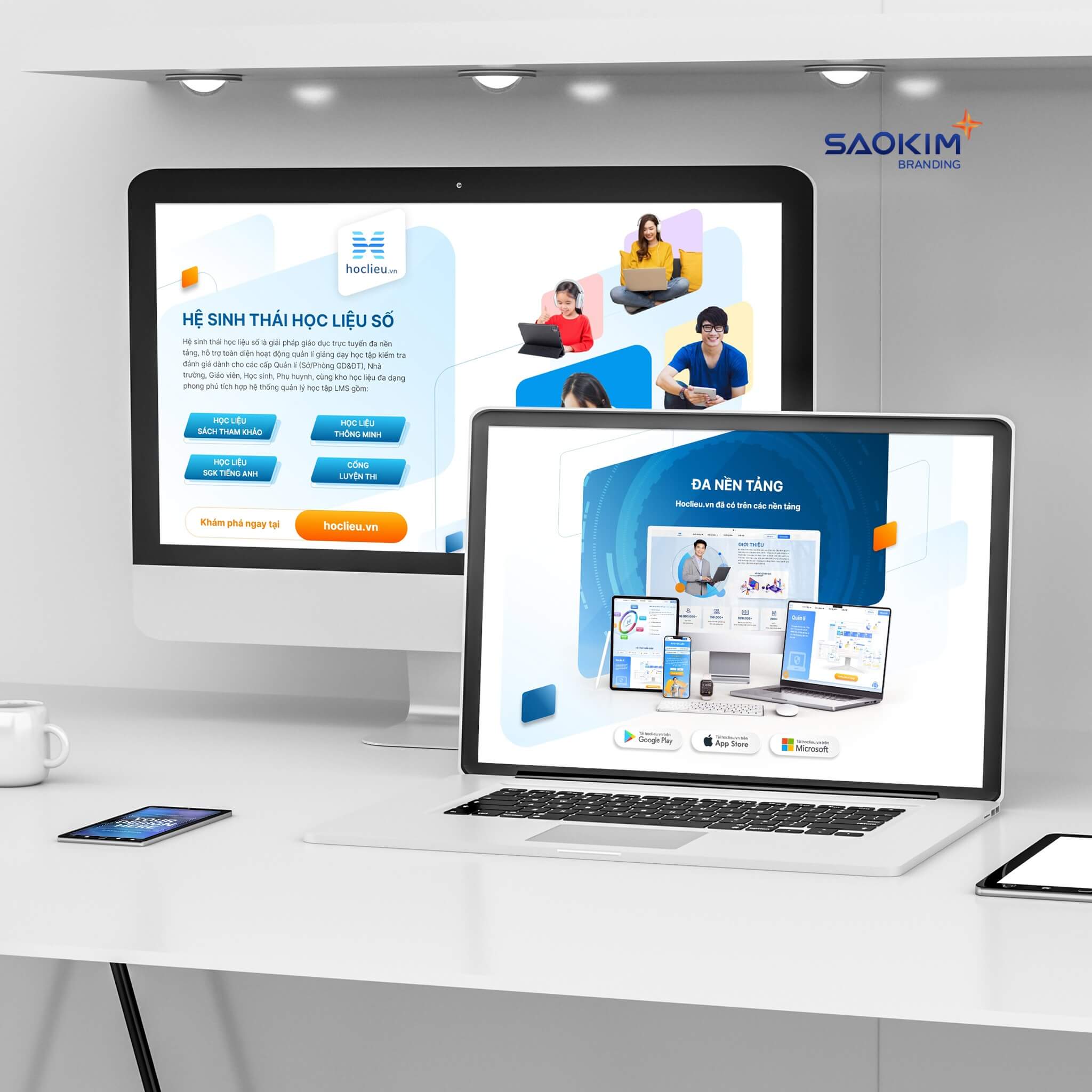 Website Công ty Cổ phần Giáo dục HEID do Sao Kim thiết kế