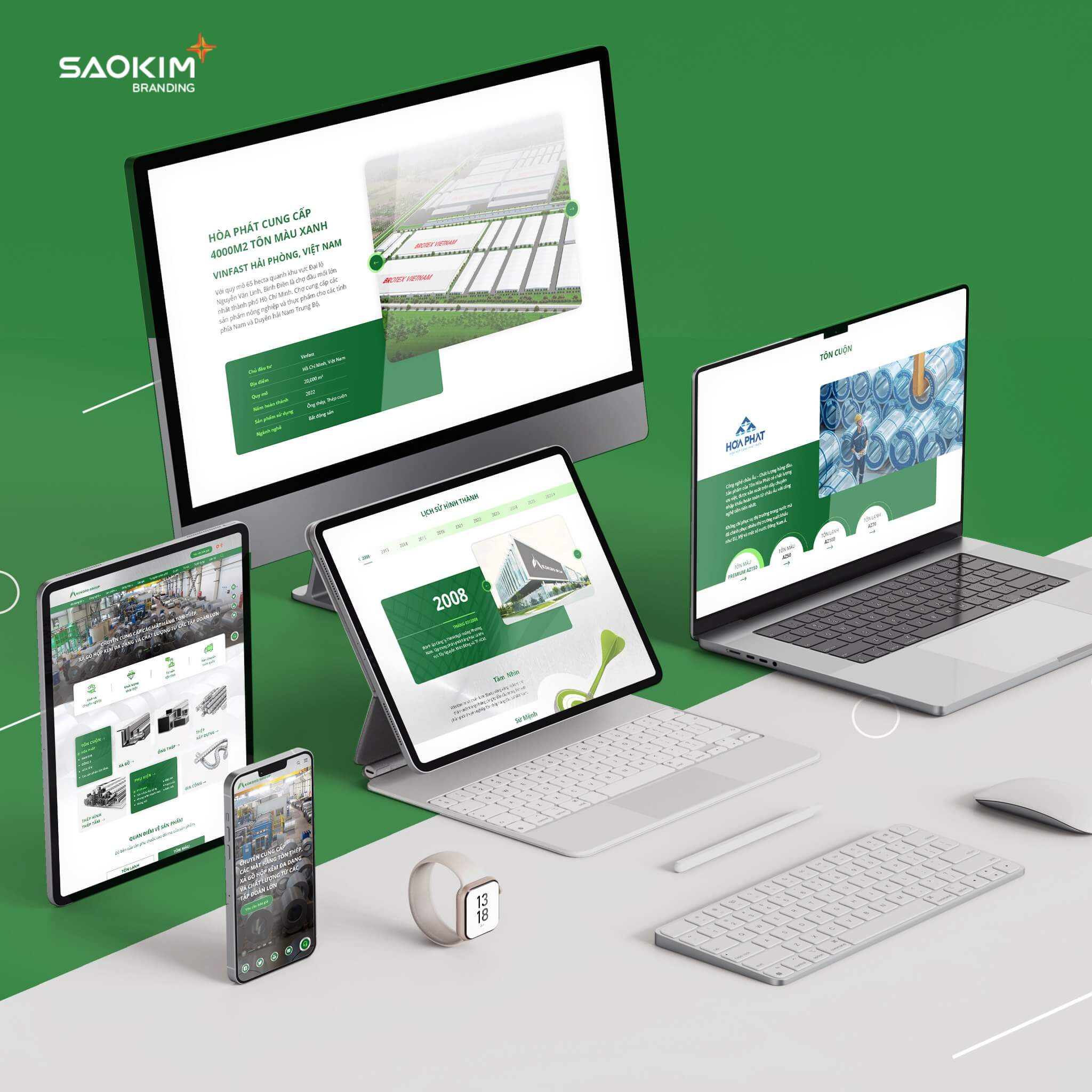 Website KOKORO Group do Sao Kim thiết kế