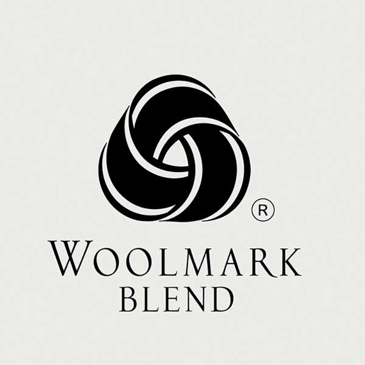 Logo Woolmark Blend.