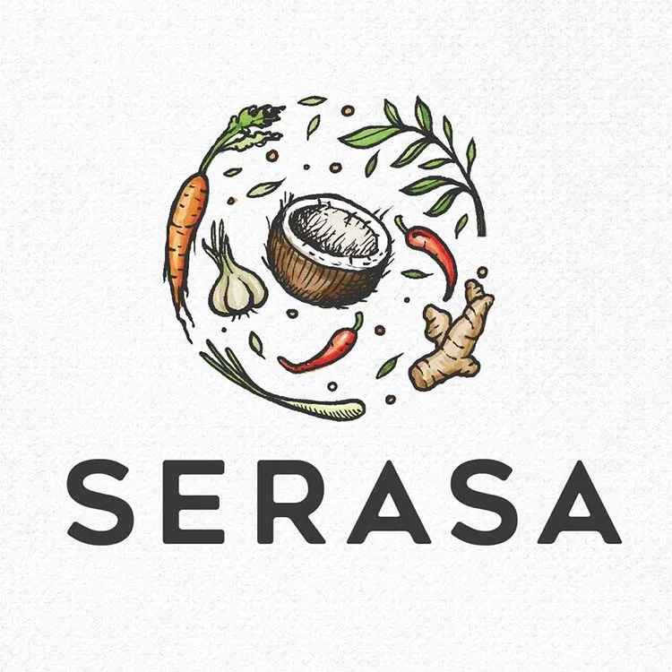 Thiết kế logo phụ nữ sersa