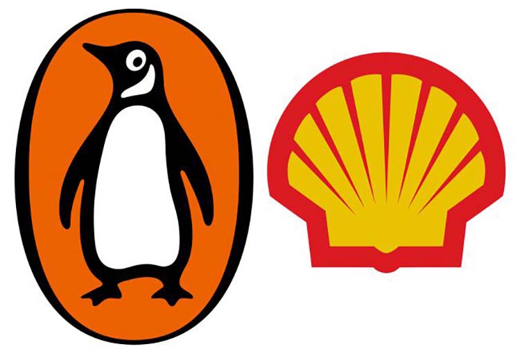 Các logo cho Penguin và Shell không đưa ra bất kỳ manh mối nào về loại công ty mà chúng đại diện.