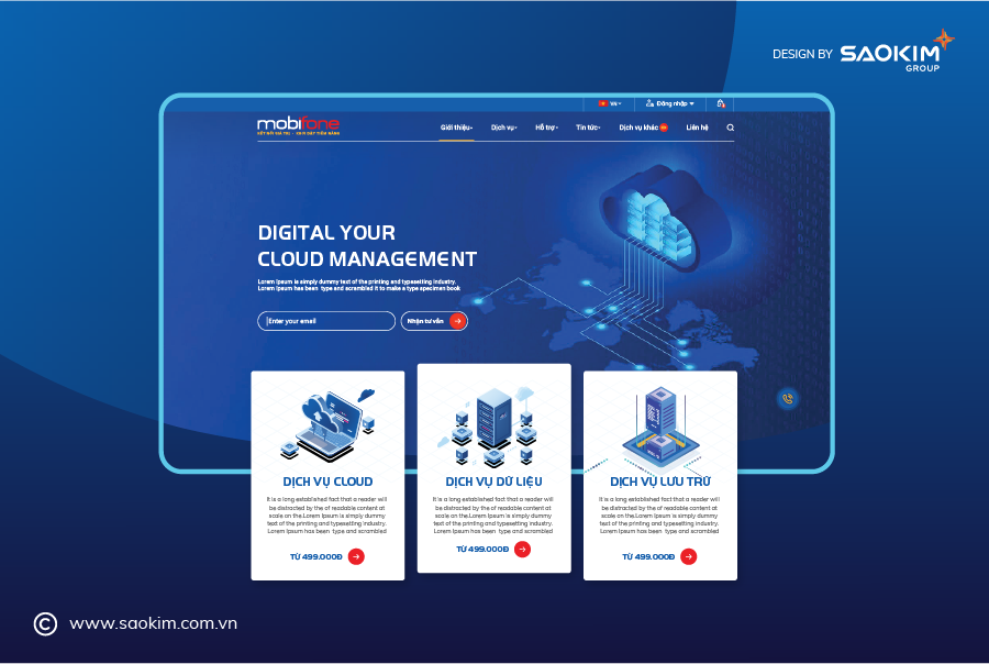 [Saokim.com.vn]  Thiết kế Website cho Mobiphone do Sao Kim thực hiện