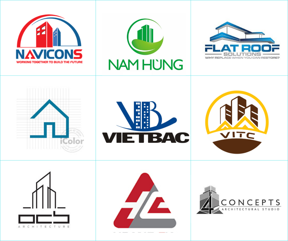 [Saokim.com.vn] Top 50+ thiết kế logo ngành xây dựng