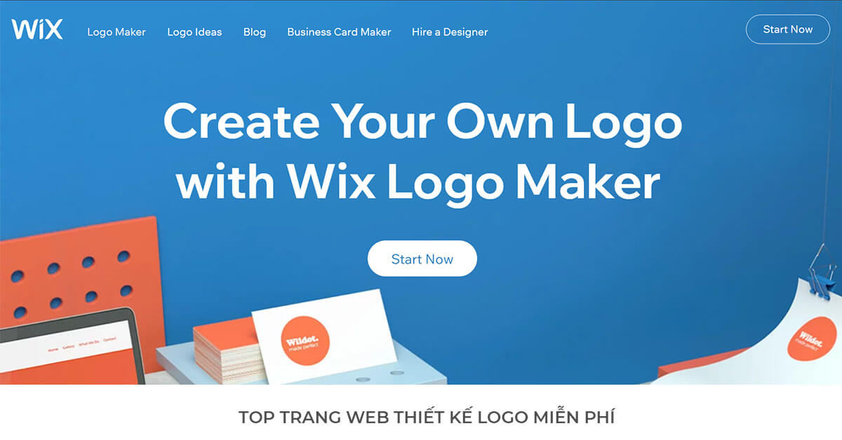 Wix - Trang web thiết kế Logo miễn phí hàng đầu