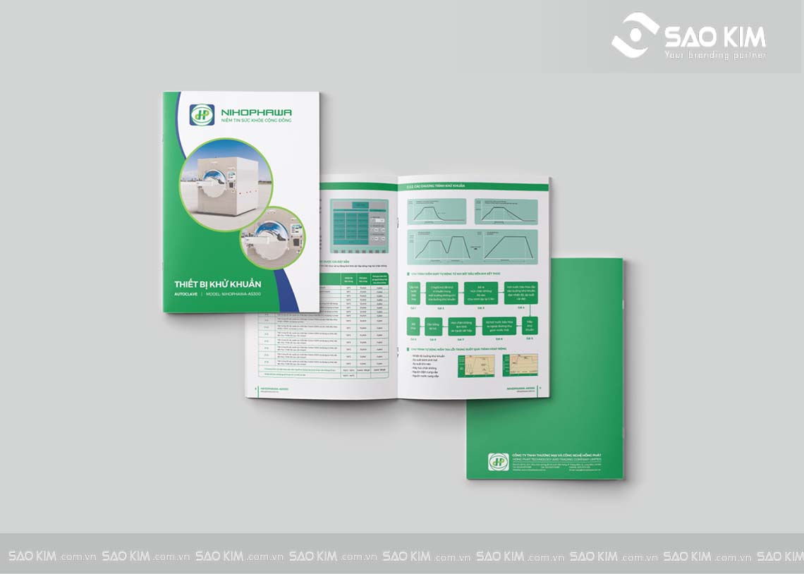 Bộ Sale Kit: Thiết kế Brochure công ty Hồng Phát
