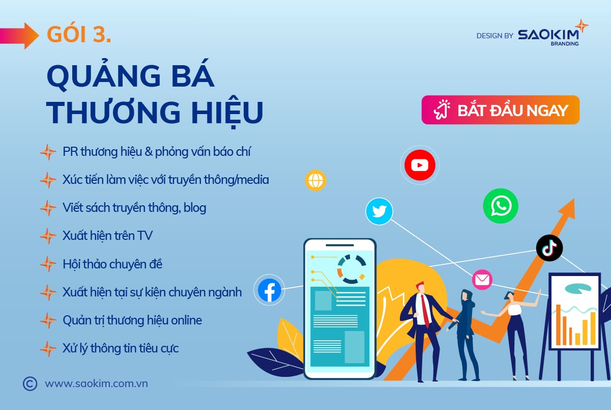 Dịch vụ Xây dựng thương hiệu cá nhân 3: Quảng bá thương hiệu