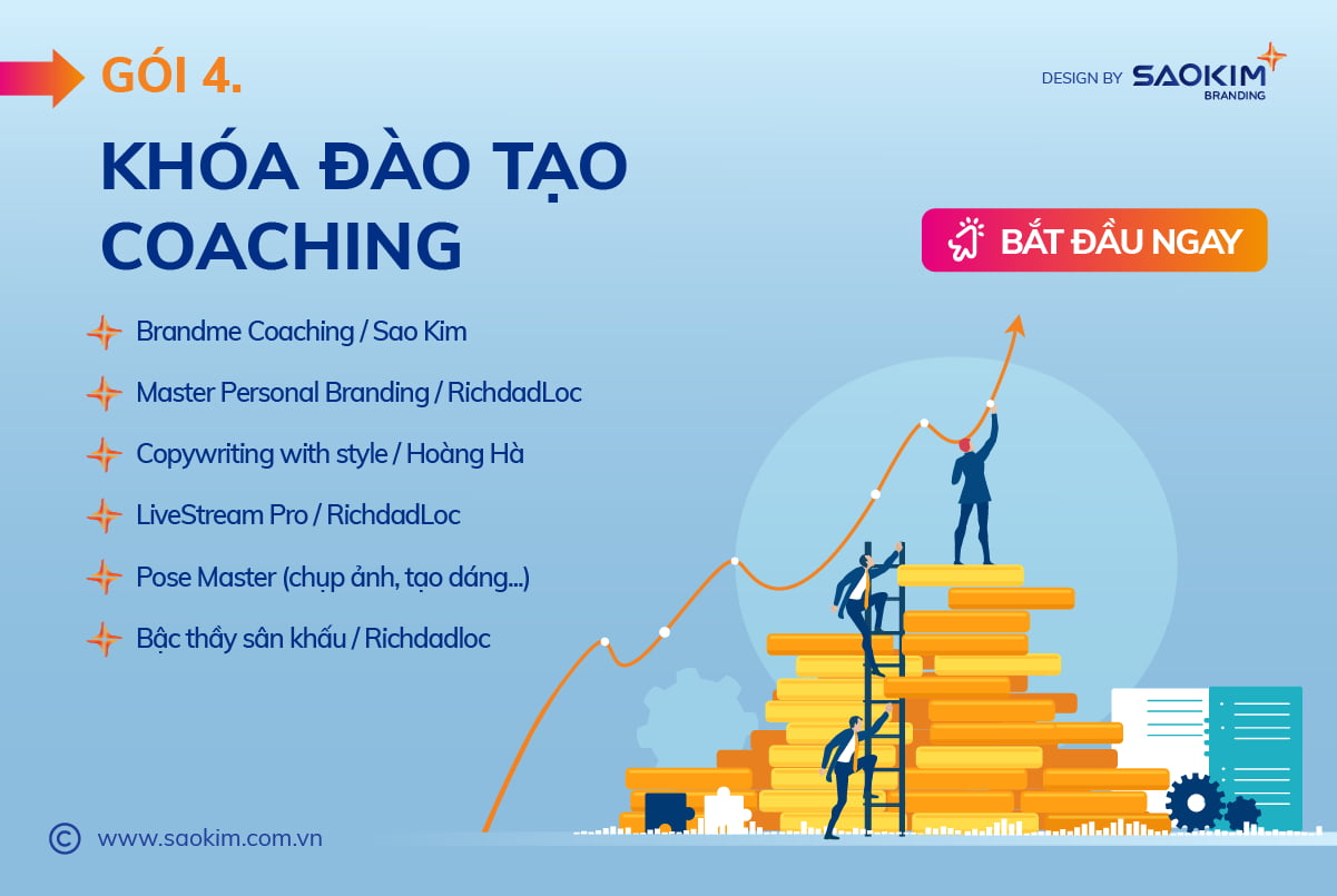 Dịch vụ Xây dựng thương hiệu cá nhân 4: Khóa đào tạo Coaching