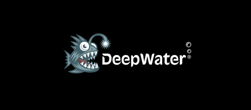 Mẫu-thiết-kế-Logo-hình-Cá-Deep Water