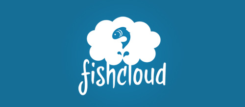 Mẫu-thiết-kế-Logo-hình-Cá-Fish-Cloud