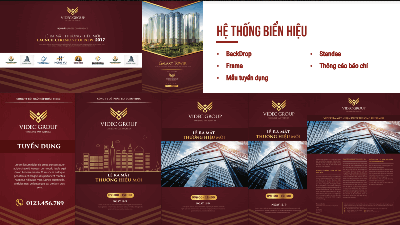 Ví dụ nhận diện thương hiệu (VIDEC Group) - Hệ thống biển hiệu Ví dụ nhận diện thương hiệu (VIDEC Group) - Hệ thống biển hiệu