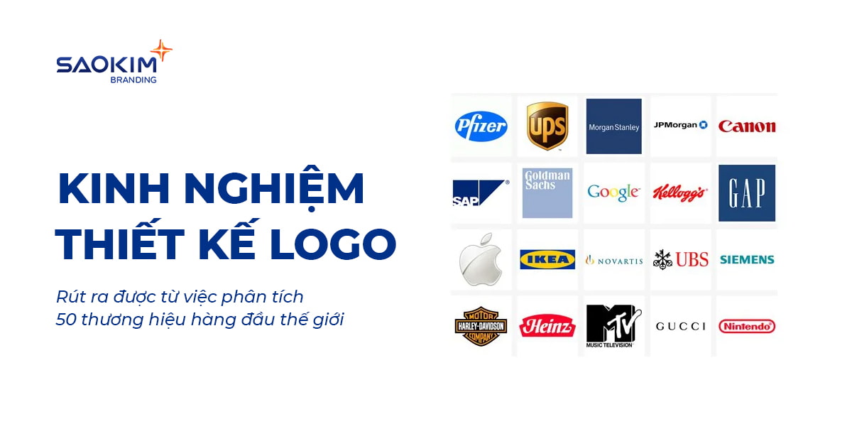 Kinh nghiệm thiết kế logo từ 50 mẫu logo hàng đầu thế giới